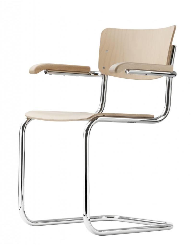 Thonet Thonet S 43 F buizen frame stoel met armleggers