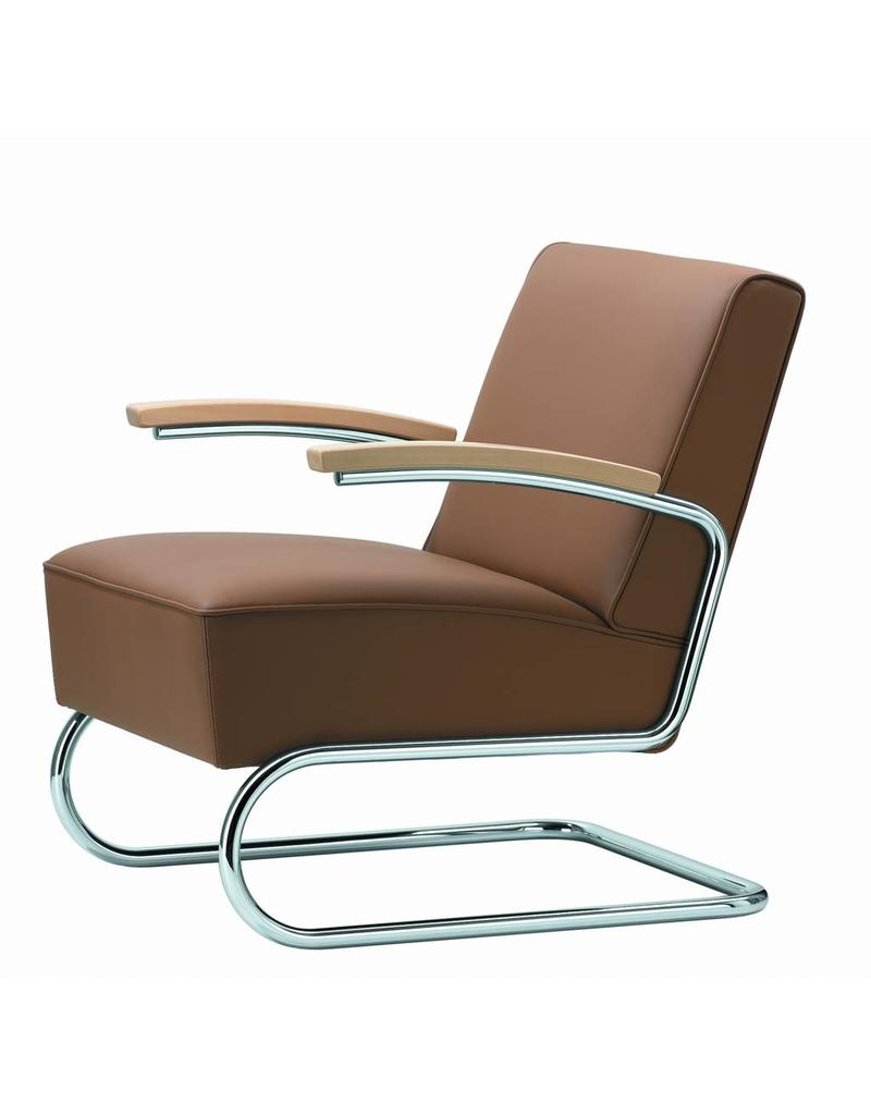 Thonet Thonet S 411 design  lederen fauteuil
