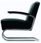 Thonet Thonet S 411 design  lederen fauteuil