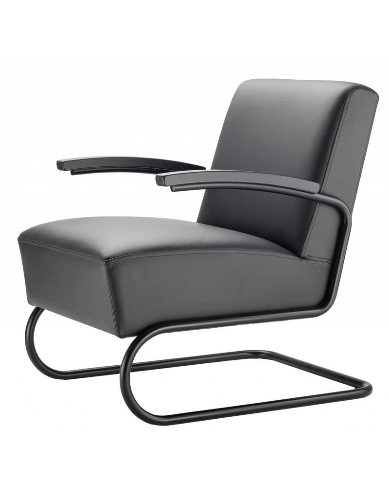 Thonet Thonet S 411 design  lederen fauteuil