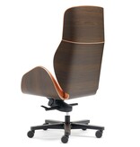 Vaghi Vaghi Suoni luxe bureaustoel met houten rug