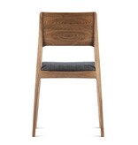Estetica home Estetica home Vero stapelbare houten stoel met kussen