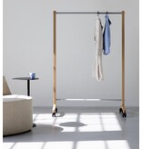 Cascando Cascando Round20 Single verrijdbare houten garderobe