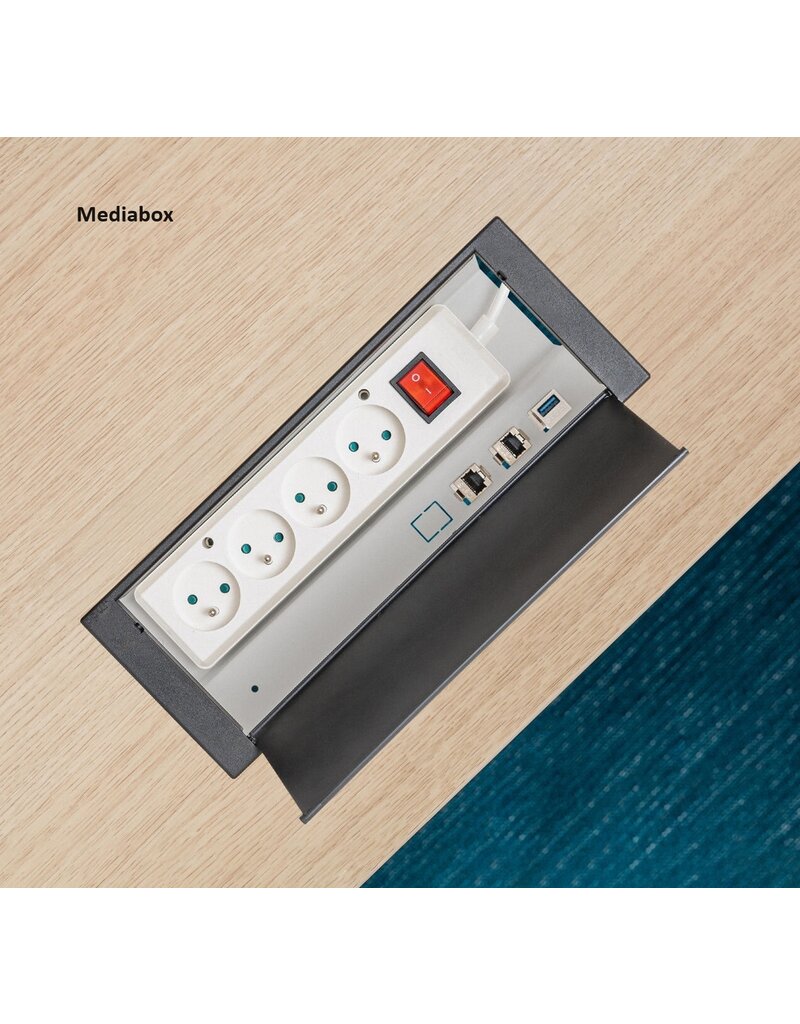 MDD MDD OGI-A modulaire vergadertafel bootvorm