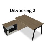 MDD MDD OGI-M bureau met vaste kast