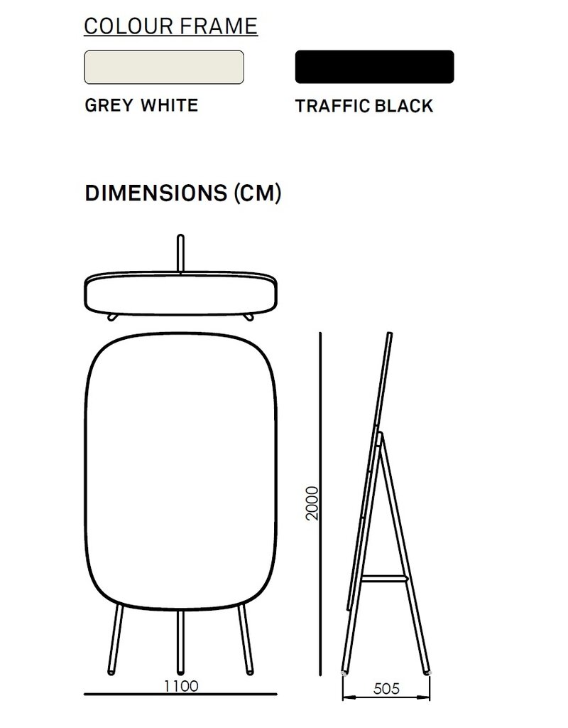 Cascando Cascando Pully Pin Board met kurk of vilt