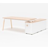 MDD MDD OGI-W bureau met vaste kast