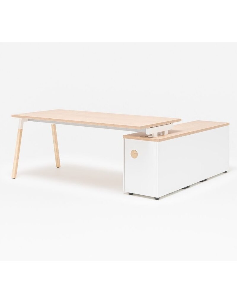 MDD MDD OGI-W bureau met vaste kast