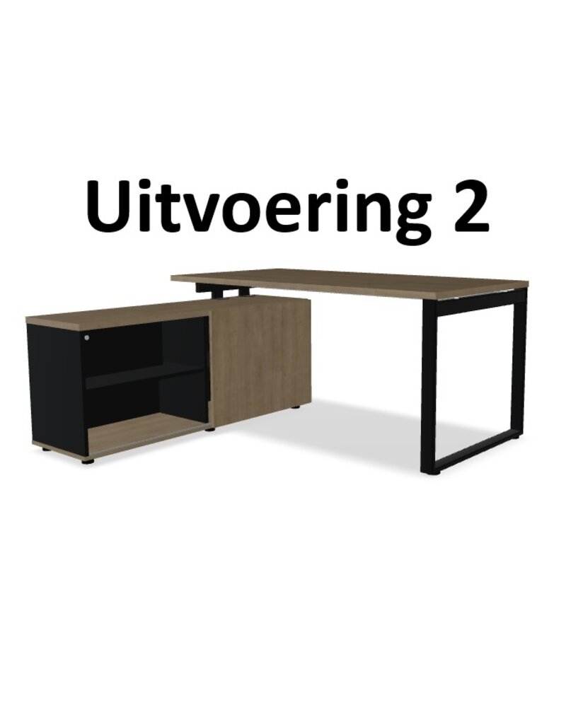 MDD MDD OGI-Q bureau met vaste kast
