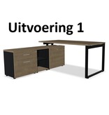 MDD MDD OGI-Q bureau met vaste kast