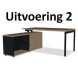 MDD MDD OGI-U bureau met vaste kast