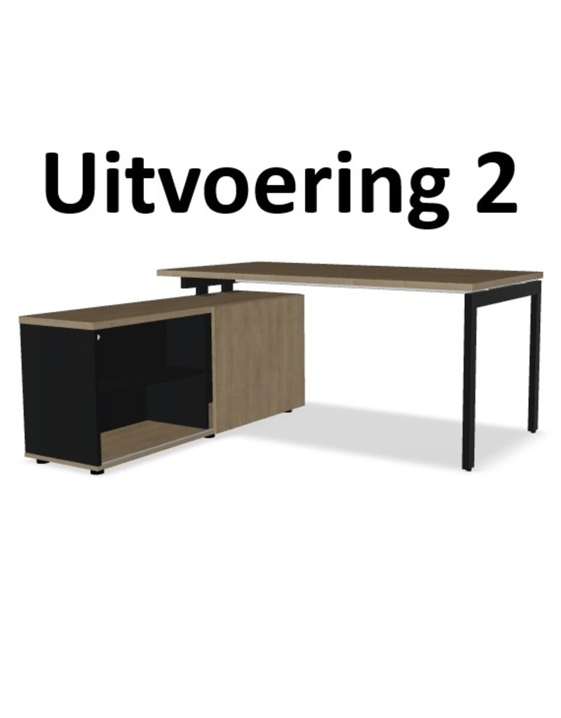 MDD MDD OGI-U bureau met vaste kast