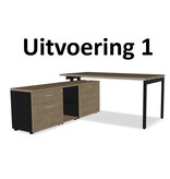 MDD MDD OGI-U bureau met vaste kast