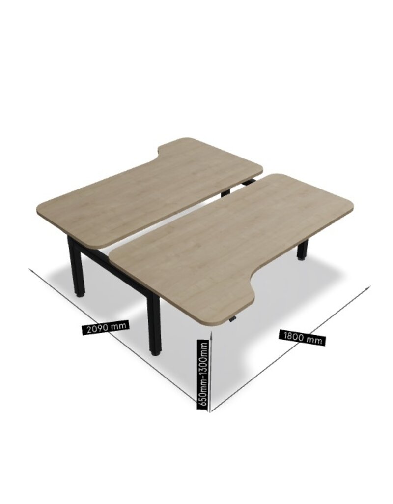 MDD MDD OGI Drive zit-sta 2-persoons bureau-eiland