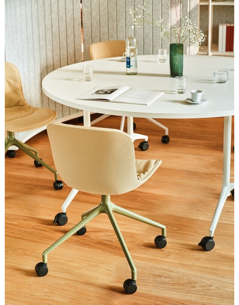 MDD MDD Revi half ronde opklapbare verrijdbare tafel