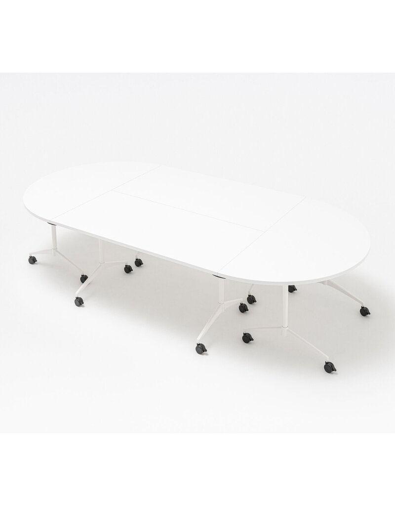 MDD MDD Revi half ronde opklapbare verrijdbare tafel