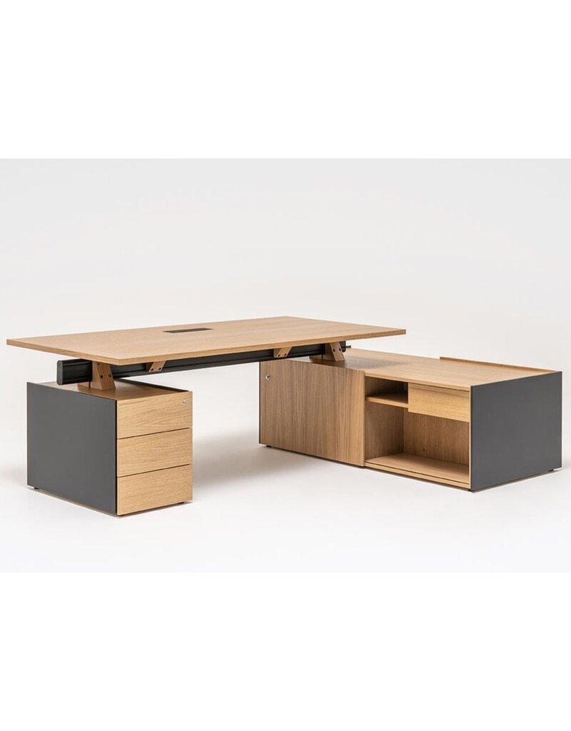 MDD MDD Viga storage bureau (fineer) met ladeblok en dressoir