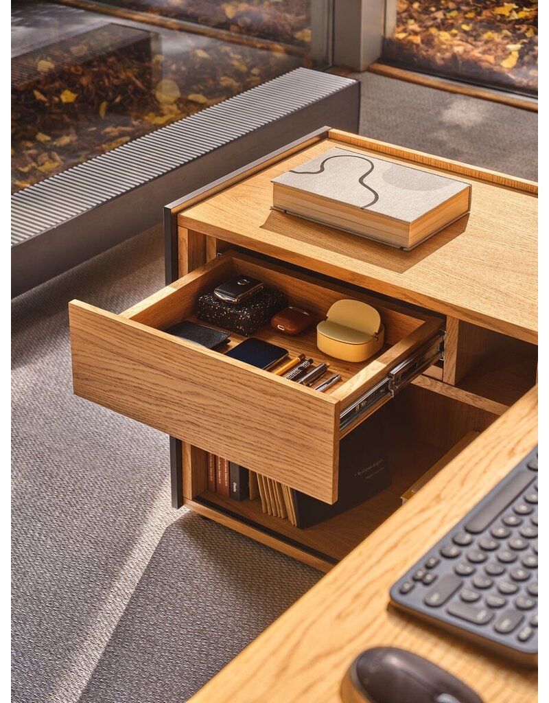MDD MDD Viga storage bureau (fineer) met ladeblok en dressoir