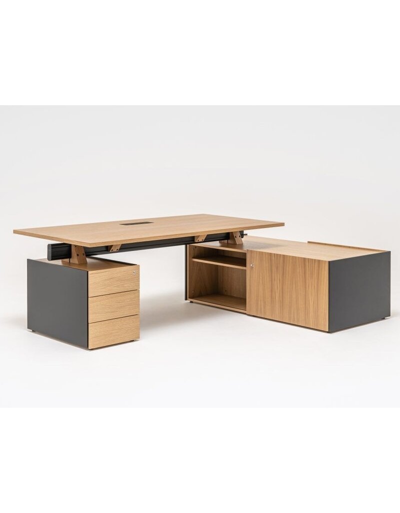 MDD MDD Viga storage bureau (fineer) met ladeblok en dressoir