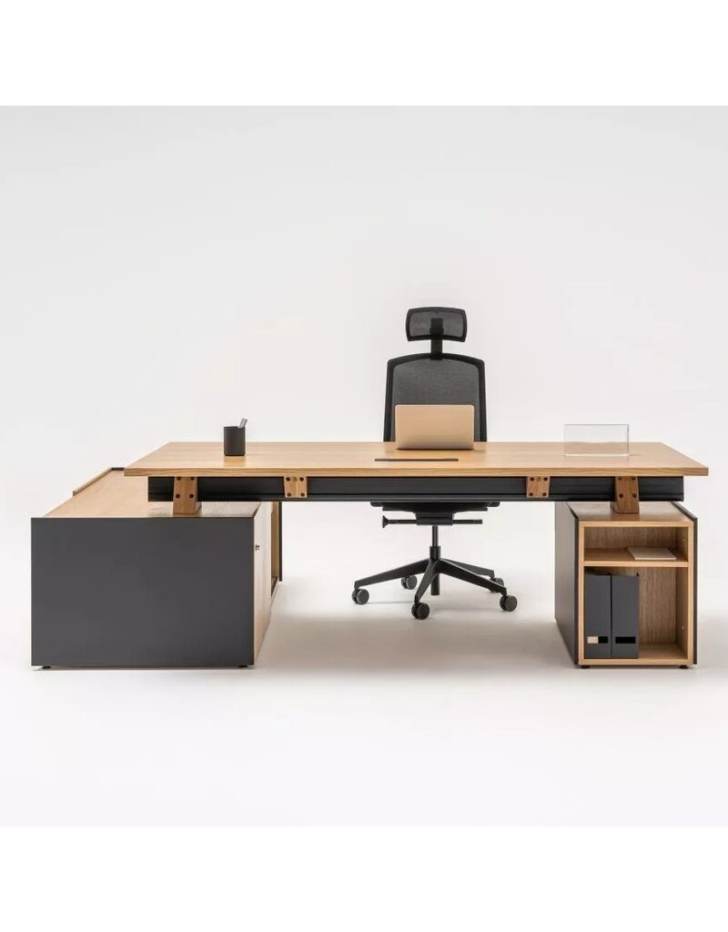MDD MDD Viga storage bureau (fineer) met ladeblok en dressoir