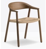 Pedrali Pedrali Héra houten stoel met cellulose touw zitting
