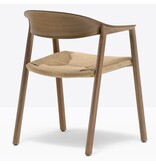 Pedrali Pedrali Héra houten stoel met cellulose touw zitting
