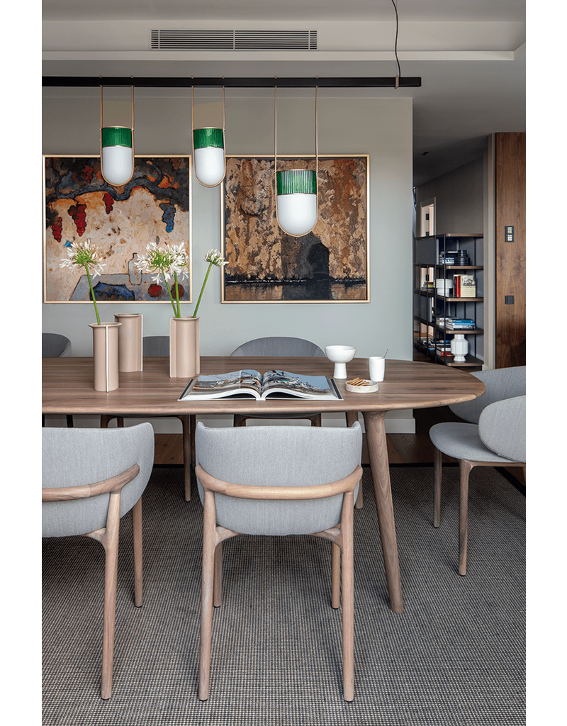 Artisan Artisan Mela houten design eetkamer / restaurantstoel met kussen