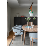 Artisan Artisan Mela houten design eetkamer / restaurantstoel met kussen
