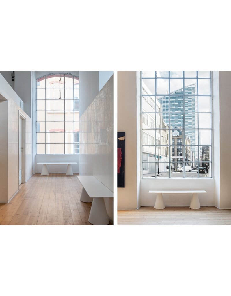 Pedrali Pedrali Ikon bank met een zitting van massief laminaat