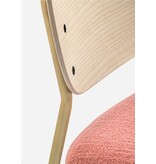 Pedrali Pedrali Jazz houten rugleuning met stoffen zitting