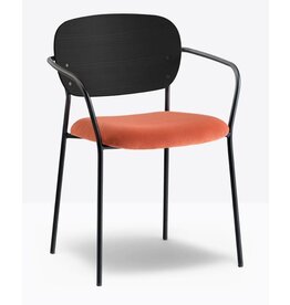Pedrali Pedrali Jazz met stalen frame en armleuningen