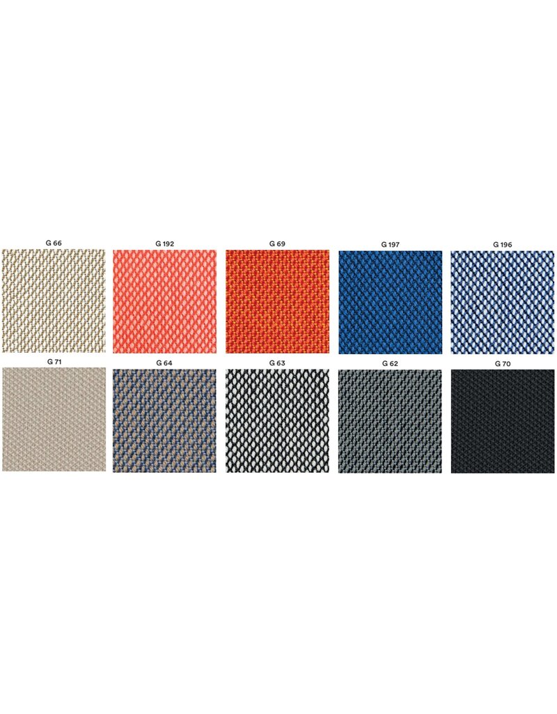 Pedrali Pedrali Laja 2 gestoffeerde fauteuil met aluminium poten