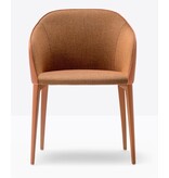 Pedrali Pedrali Laja 2 gestoffeerde fauteuil met aluminium poten