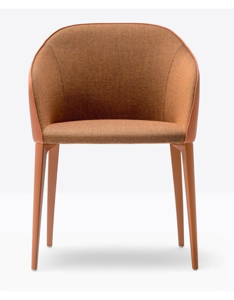 Pedrali Pedrali Laja 2 gestoffeerde fauteuil met aluminium poten