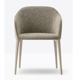 Pedrali Pedrali Laja 2 gestoffeerde fauteuil met aluminium poten