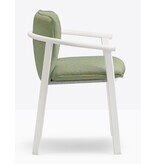 Pedrali Pedrali Lamorisse stoel met omhullend kussen en aluminium frame