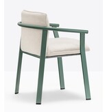 Pedrali Pedrali Lamorisse stoel met omhullend kussen en aluminium frame