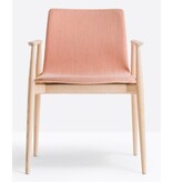 Pedrali Pedrali Malmö stoel met armleuningen en gestoffeerde zitting