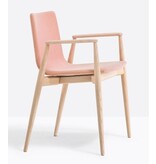 Pedrali Pedrali Malmö stoel met armleuningen en gestoffeerde zitting