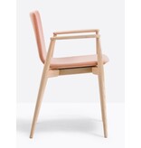 Pedrali Pedrali Malmö stoel met armleuningen en gestoffeerde zitting