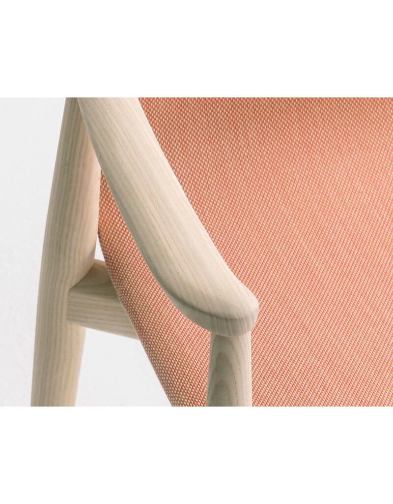 Pedrali Pedrali Malmö stoel met armleuningen en gestoffeerde zitting