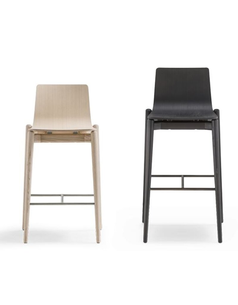 Pedrali Pedrali Malmö essenhouten kruk, verschillende zithoogte