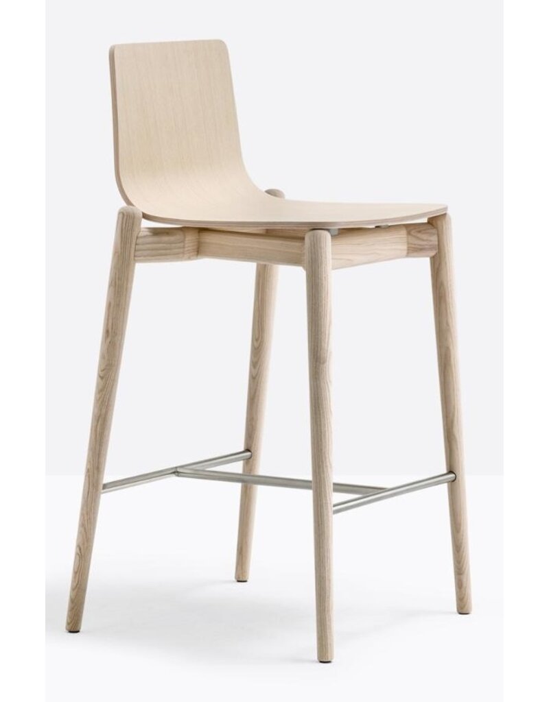 Pedrali Pedrali Malmö essenhouten kruk, verschillende zithoogte