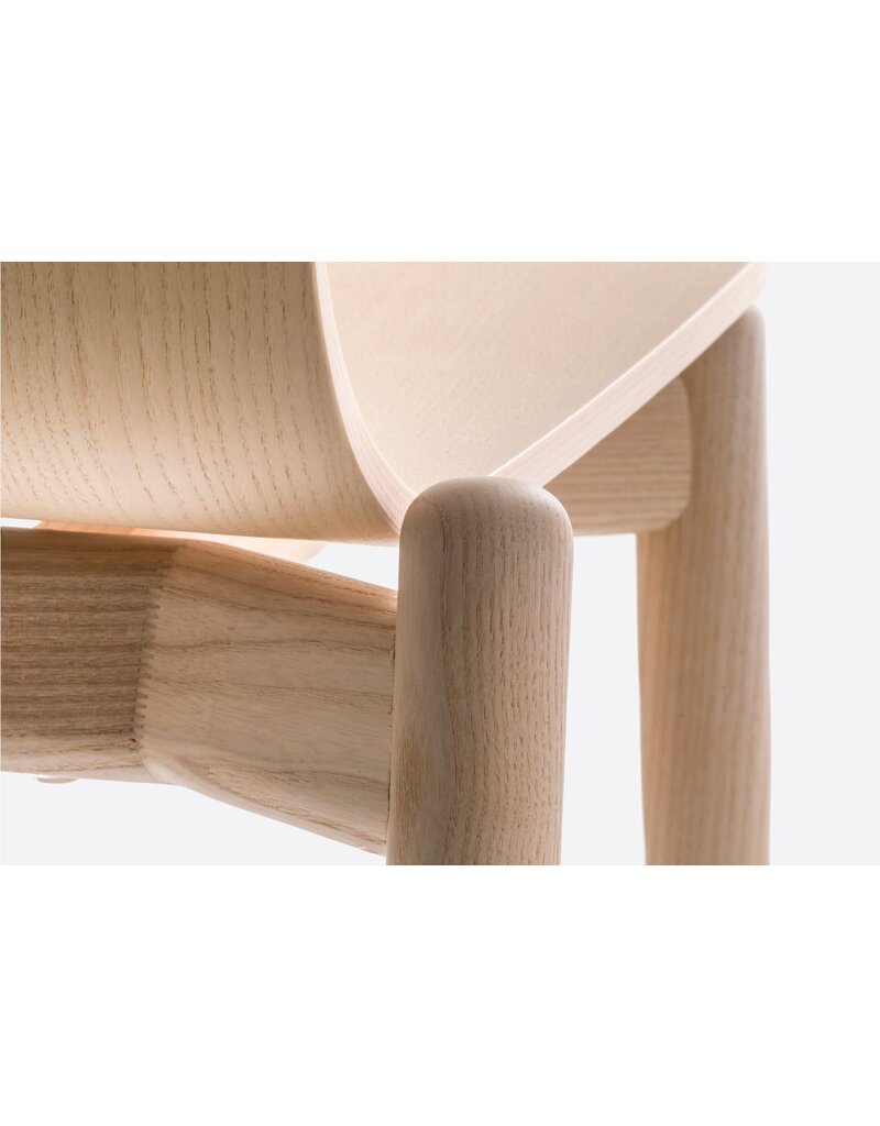 Pedrali Pedrali Malmö essenhouten kruk, verschillende zithoogte