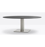 Pedrali Pedrali Inox ronde tafel met vierkante voet