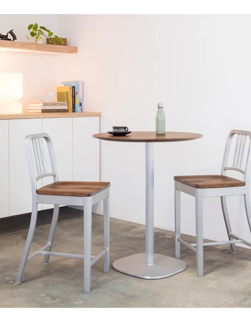 Emeco Emeco Navy chair met houten zitting