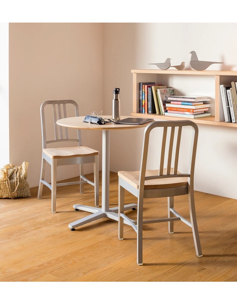 Emeco Emeco Navy chair met houten zitting