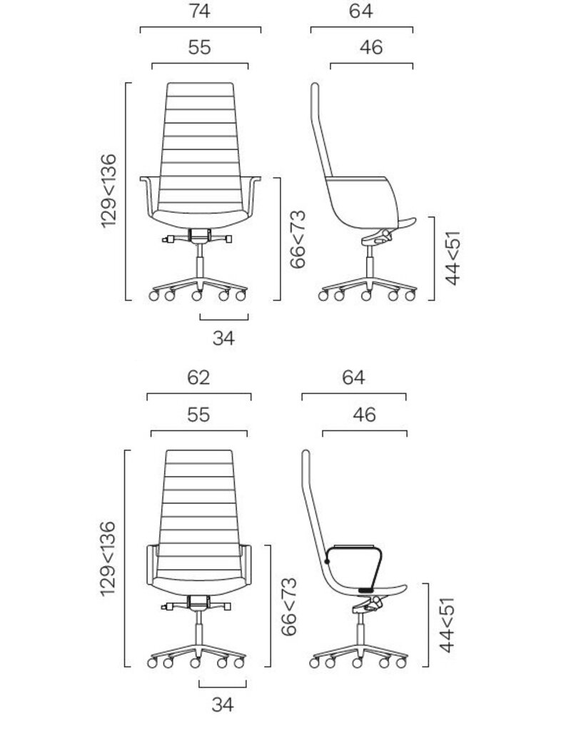 Frezza Frezza Key multifunctionele luxe directiestoel