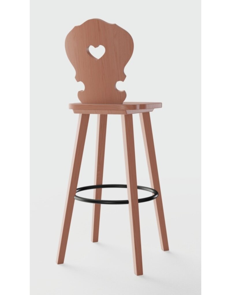 Sipa Sipa Vienna houten kruk met hart