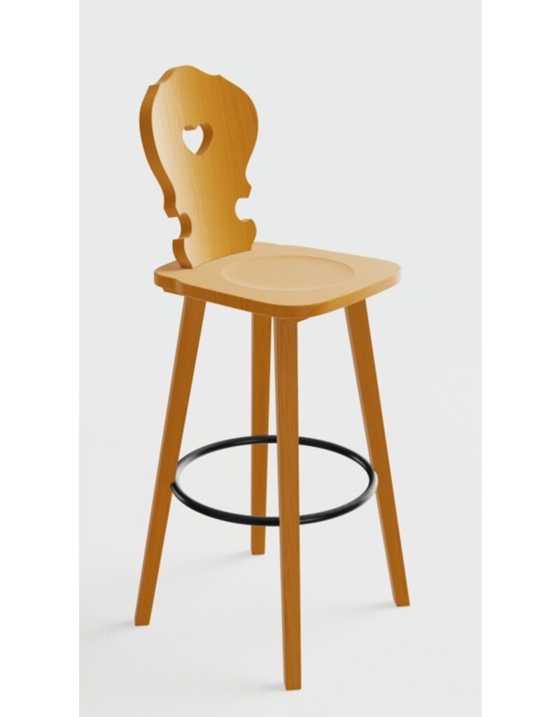 Sipa Sipa Vienna houten kruk met hart
